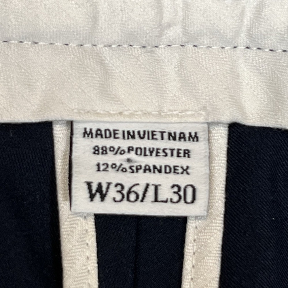 Footjoy Men's Navy Performance Pants Sz 36x30 Golf Pockets Stretch Flat Front - Picture 4 of 9